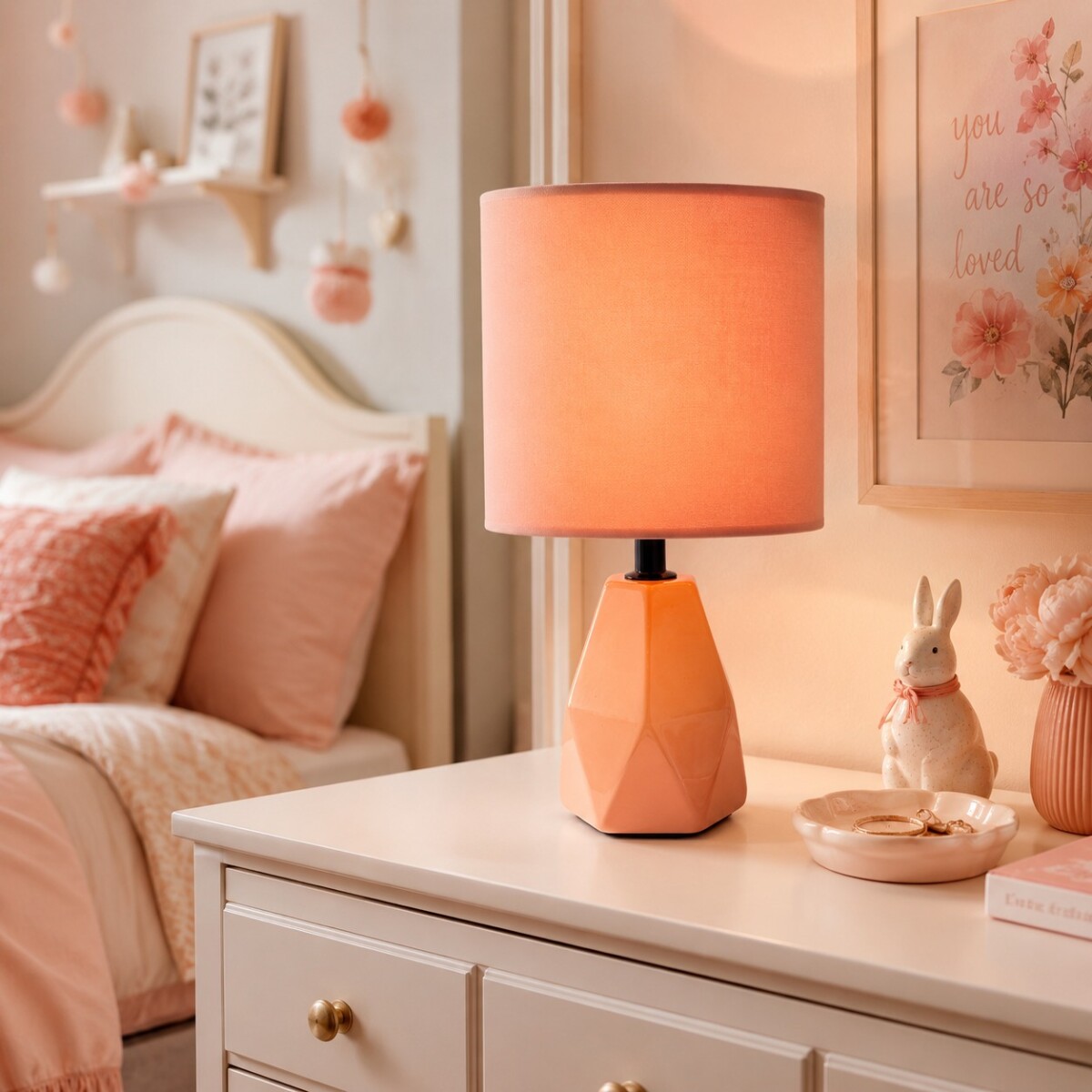 Lampara de Porcelana - Coral 
