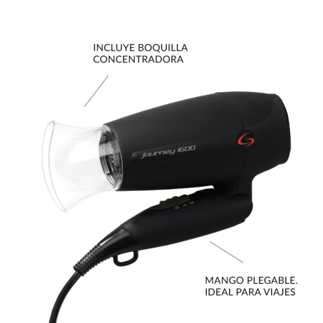 Secador de Pelo de Viaje GA.MA Italy Journey 1600 W Bivolt Secador de Pelo de Viaje GA.MA Italy Journey 1600 W Bivolt