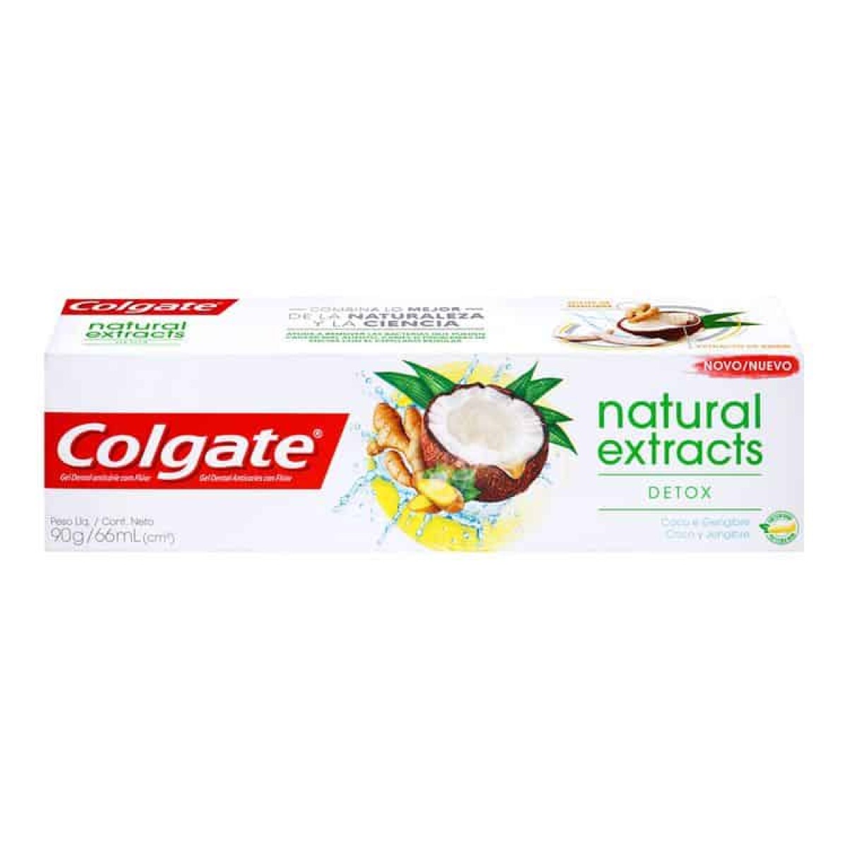 Colgate Pasta Natural Extracts Coco Y Jengibre Detox 90 Gr 