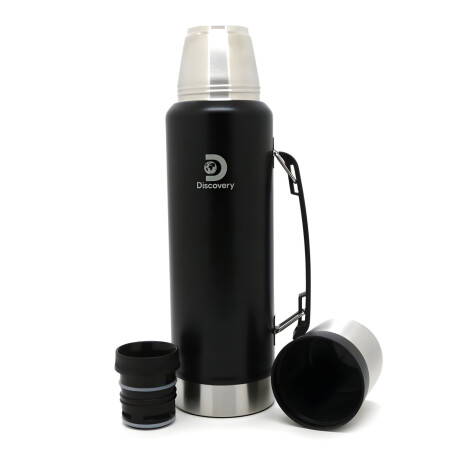 Termo Discovery doble acero 1.3 Litros Negro
