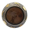 Mate torpedo linea Bresciani - Plata y oro - MTTO37 Marrónuniforme