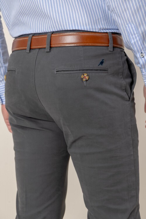 Pantalón Cotton Twill Gris