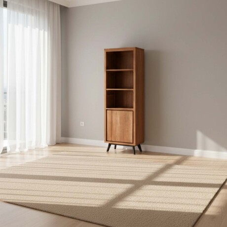 BIBLIOTECA/ESTANTERÍA MADERA-Y-FIBRA-NATURAL NATURAL-BEIGE LENA