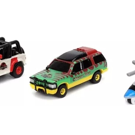 Pack X 3 Autitos Nano Jurassic Park 001