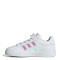 Championes de Niños Adidas Grand Court 3.0 Velcro Blanco - Rosado