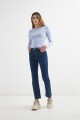 Jean Flared Cropped AZUL