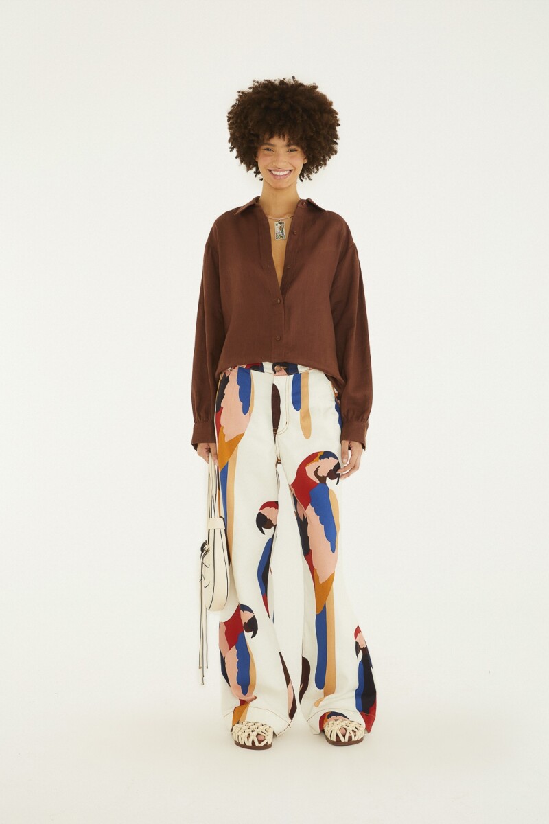 PANTALON ANCHO Multicolor