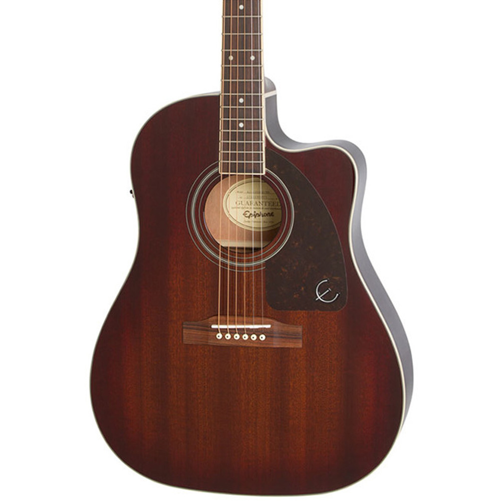 GUITARRA ELEC/ACUSTICA EPIPHONE AJ220SCE MAHOGANY BURST — Woofer