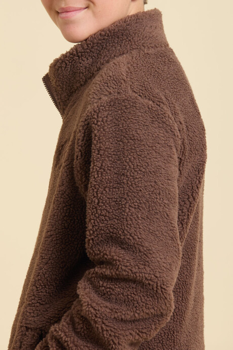 CAMPERA SAYER TEEN ( SHERPA ) RUSTY MarrÓn