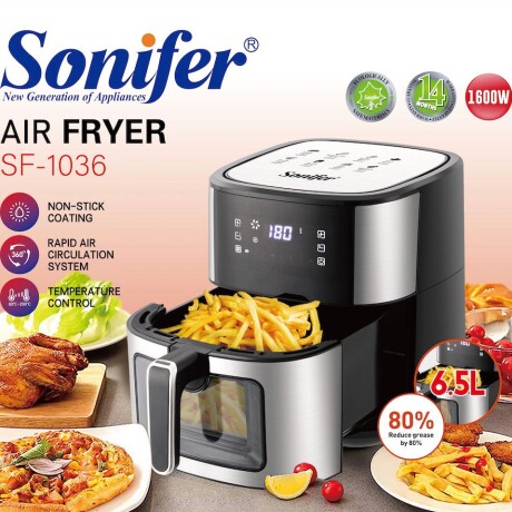 Freidora Sin Aceite Sonifer Air Fryer 6.5 Lts Freidora Sin Aceite Sonifer Air Fryer 6.5 Lts