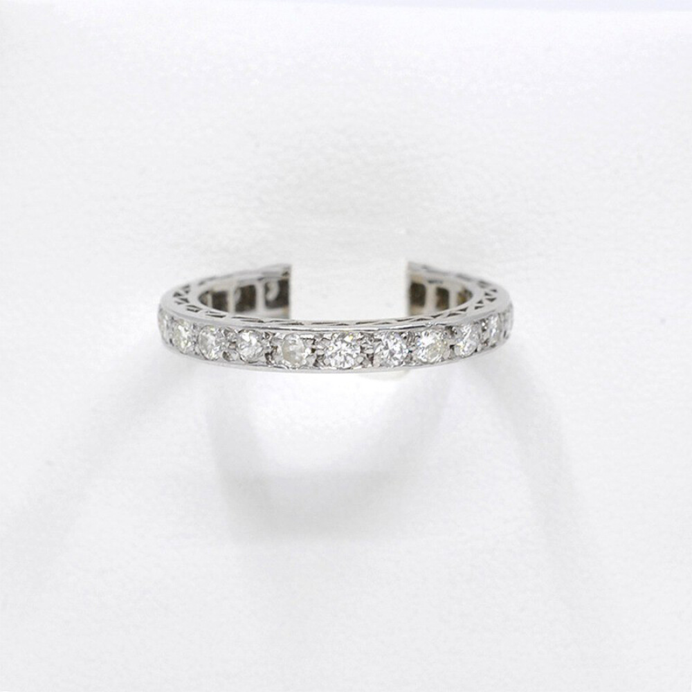 Anillo Sin Fin Antiguo En Oro 18K Y Brillantes Anillo Sin Fin Antiguo En Oro 18K Y Brillantes