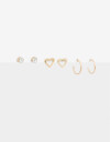 Aros Sets Strass Set De Aros Metal - Dorado