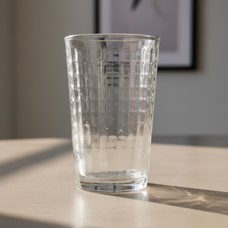 Set x6 Vaso de vidrio 325ml Square TRANSPARENTE