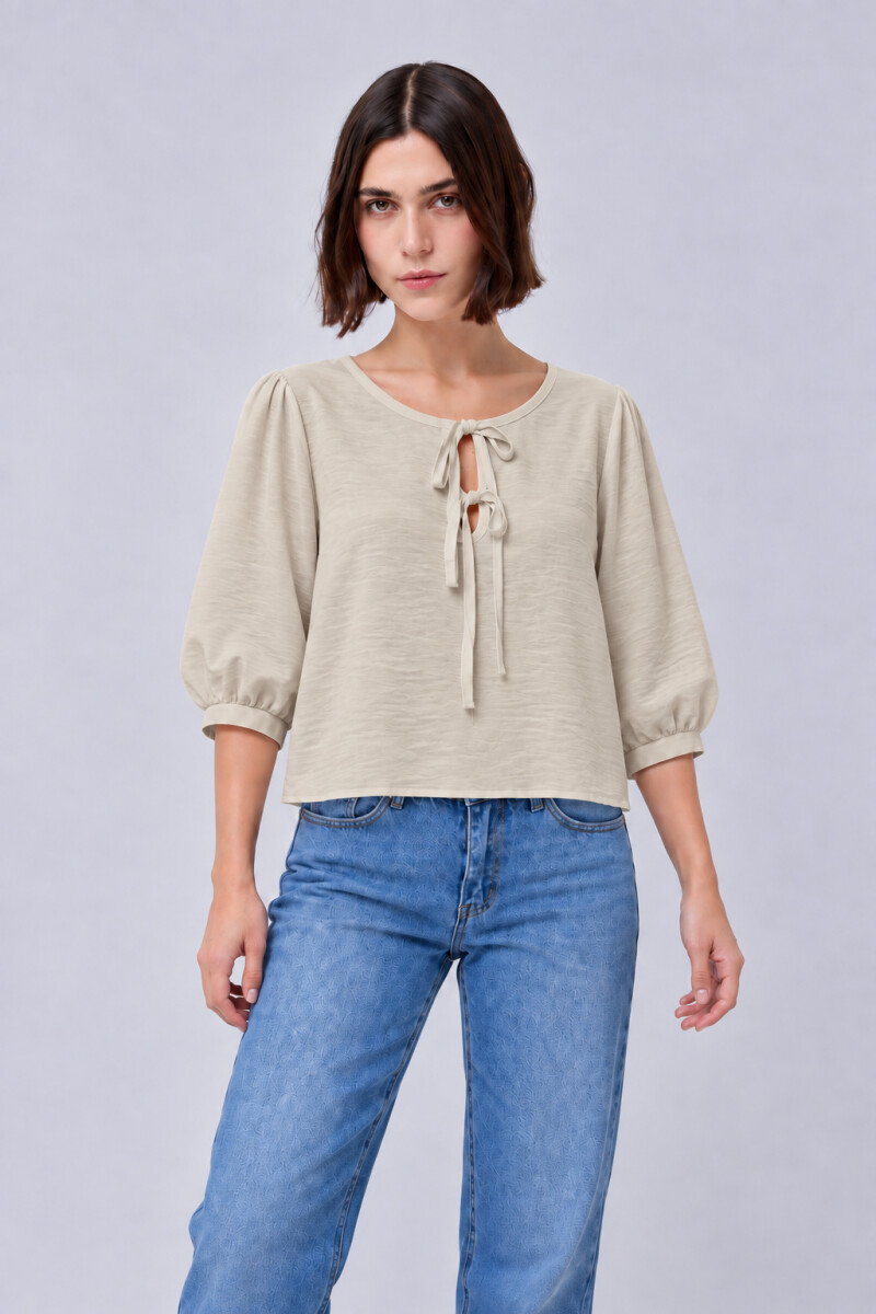 Remera Lazos - Beige 