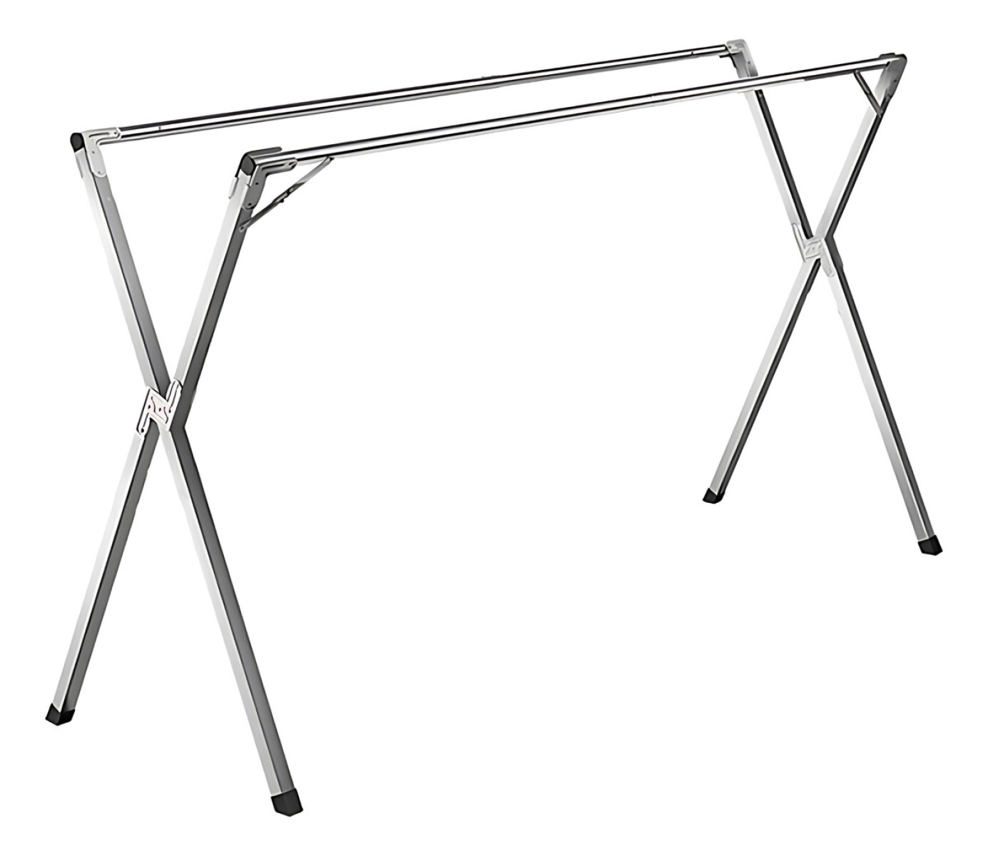 Tender Aluminio Inox De Pie Tendedero Para Ropa Plegable - Gris 