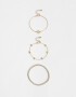 Pulseras Flexibles Sets Con strass Set De Pulseras Flexibles Con Strass - Dorado