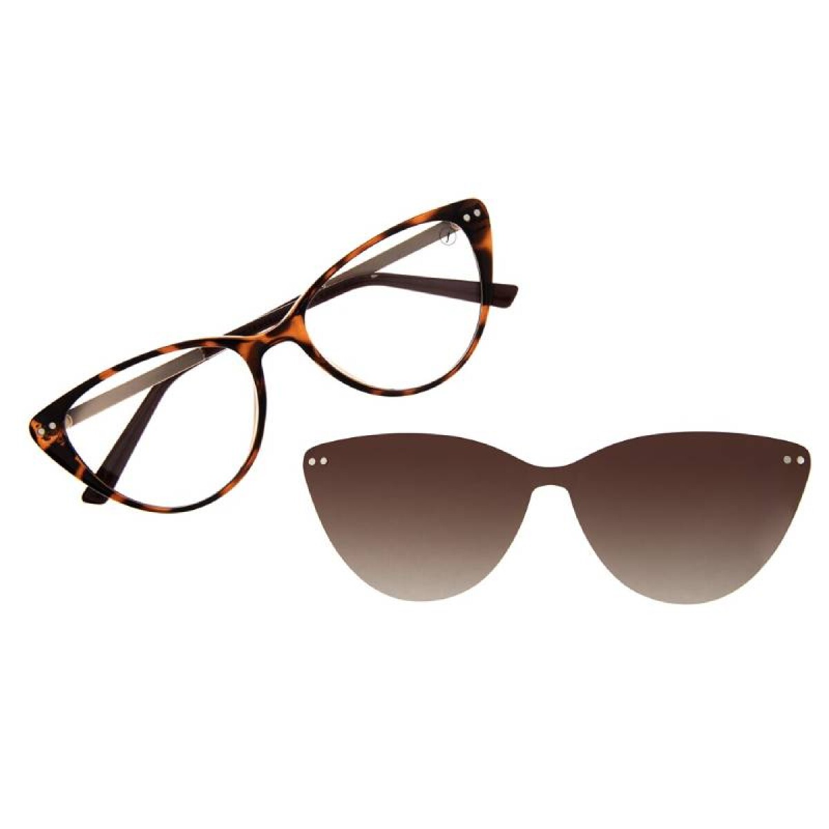 Armazón Chilli Beans Lombardía más intercambiable de Sol - Animal Print - Rosa 