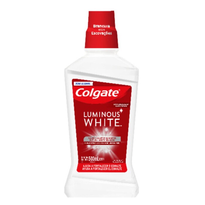 COLGATE LUMINOUS WHITE ENJ BUCAL X 500ML única