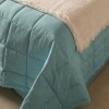 Acolchado mas Fundas 2 Plazas - Basic 200 Hilos Celeste