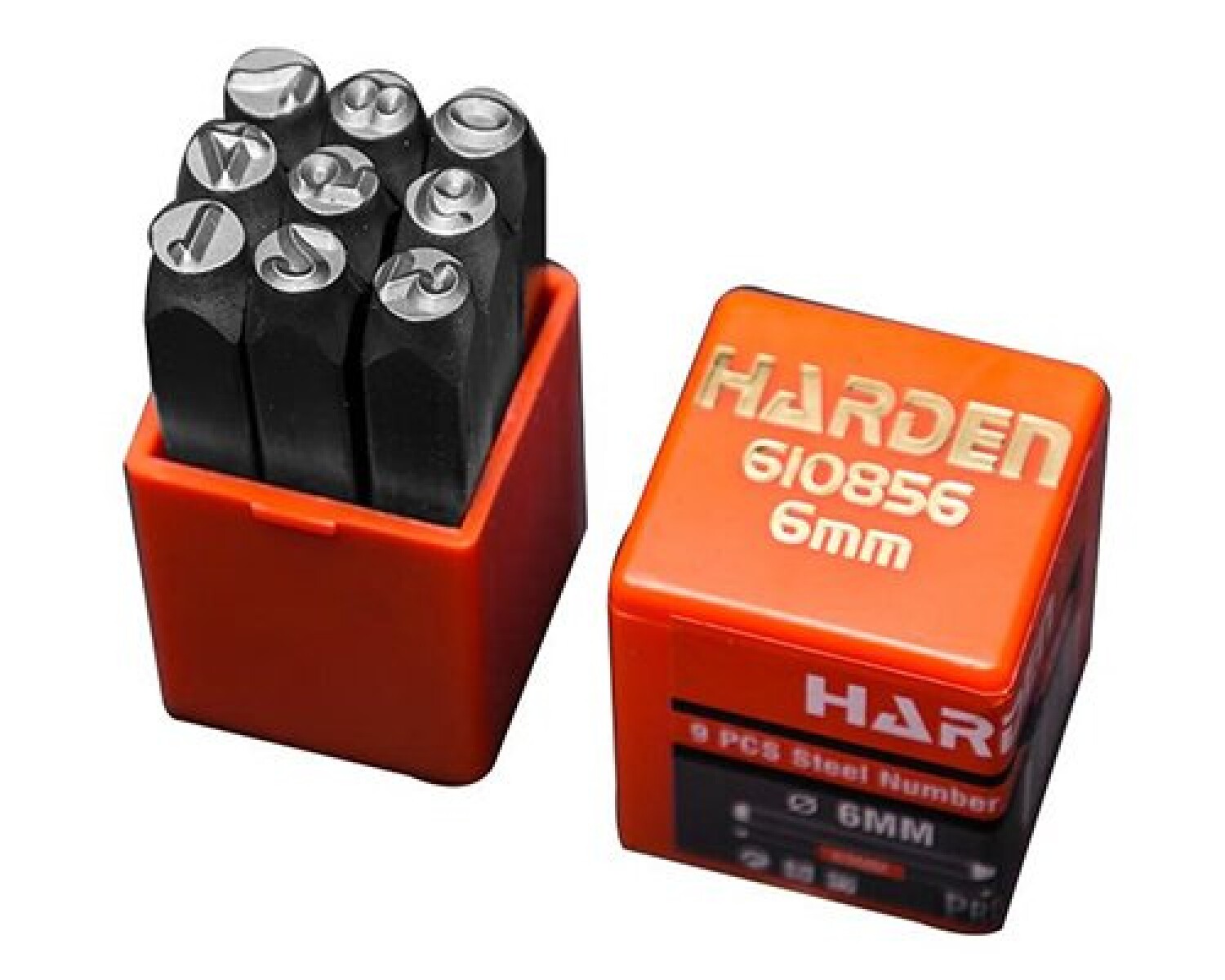 NÚMEROS DE ACERO DE 6 MM (9 PZAS) HARDEN ++ - N/a 