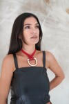Estribo Tiento Necklace Frambuesa Plateado
