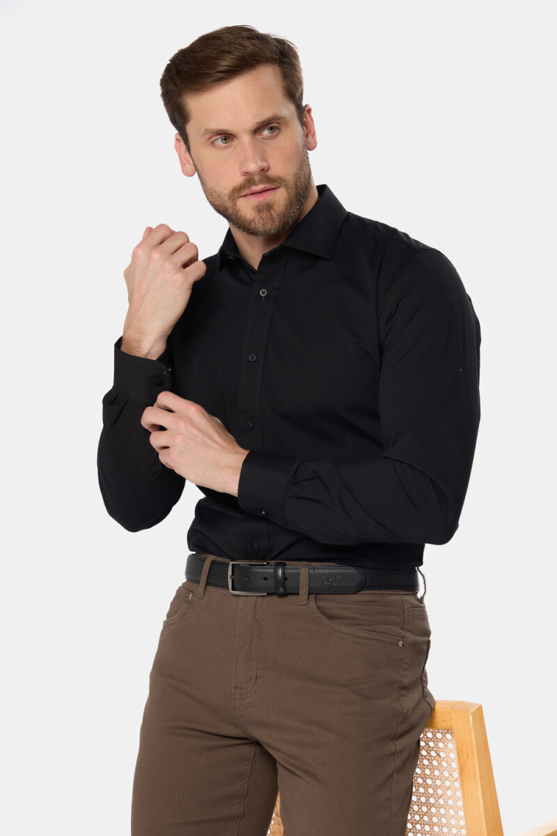 CAMISA DE VESTIR - Negro 