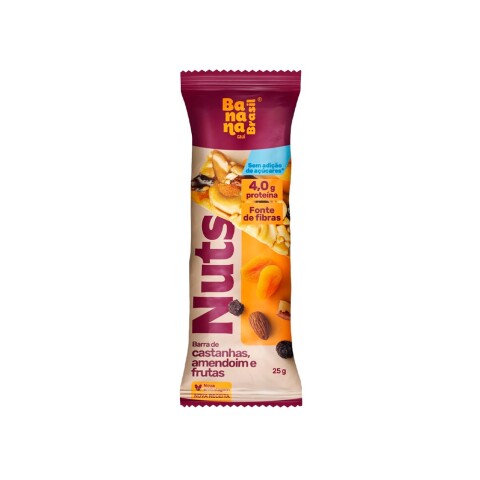Barritas Castañas Almendras y Frutas 25g Nuts Bar Nuts Bar 25g Frutas
