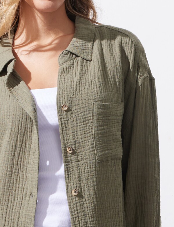 Camisa Bolsillo OLIVA