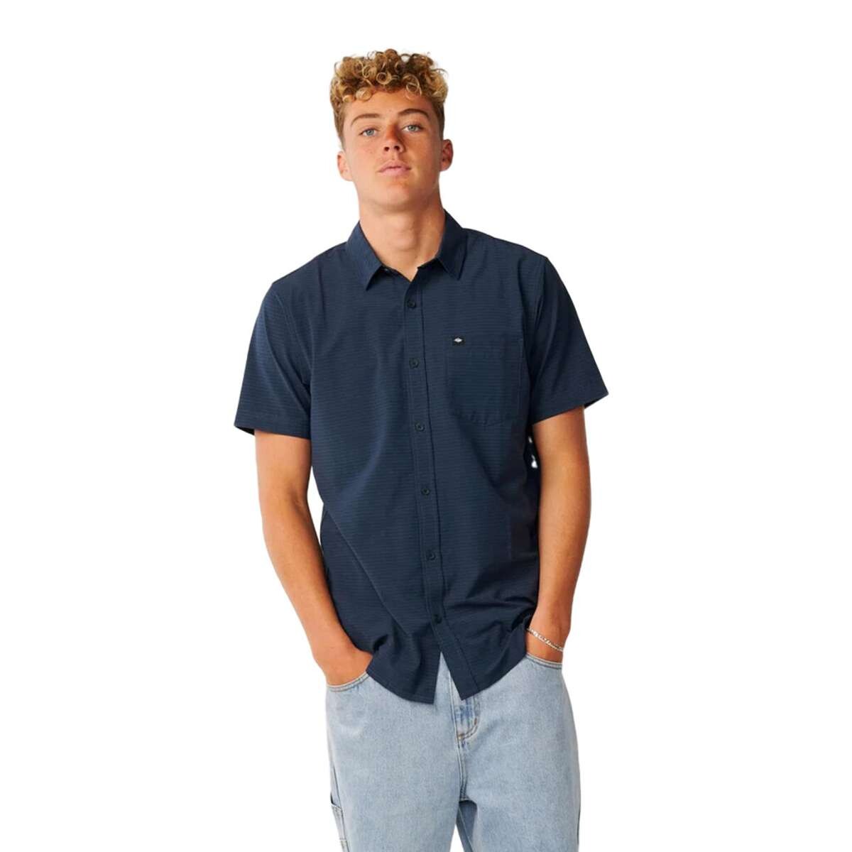 Camisa Rip Curl Vaporcool Aerotech S/S - Azul 