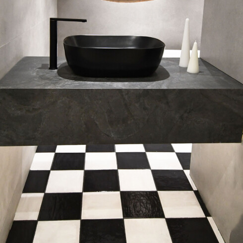 PORCELANATO RAIN 22X22 CM CUADRADO BRILLO BLANCO PULIDO GAMAS DE BLANCO