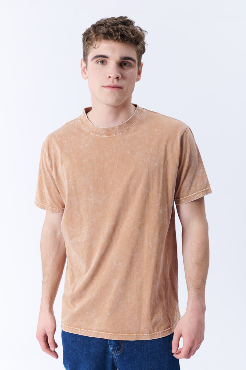 Remera Lavada - Beige Oscuro 