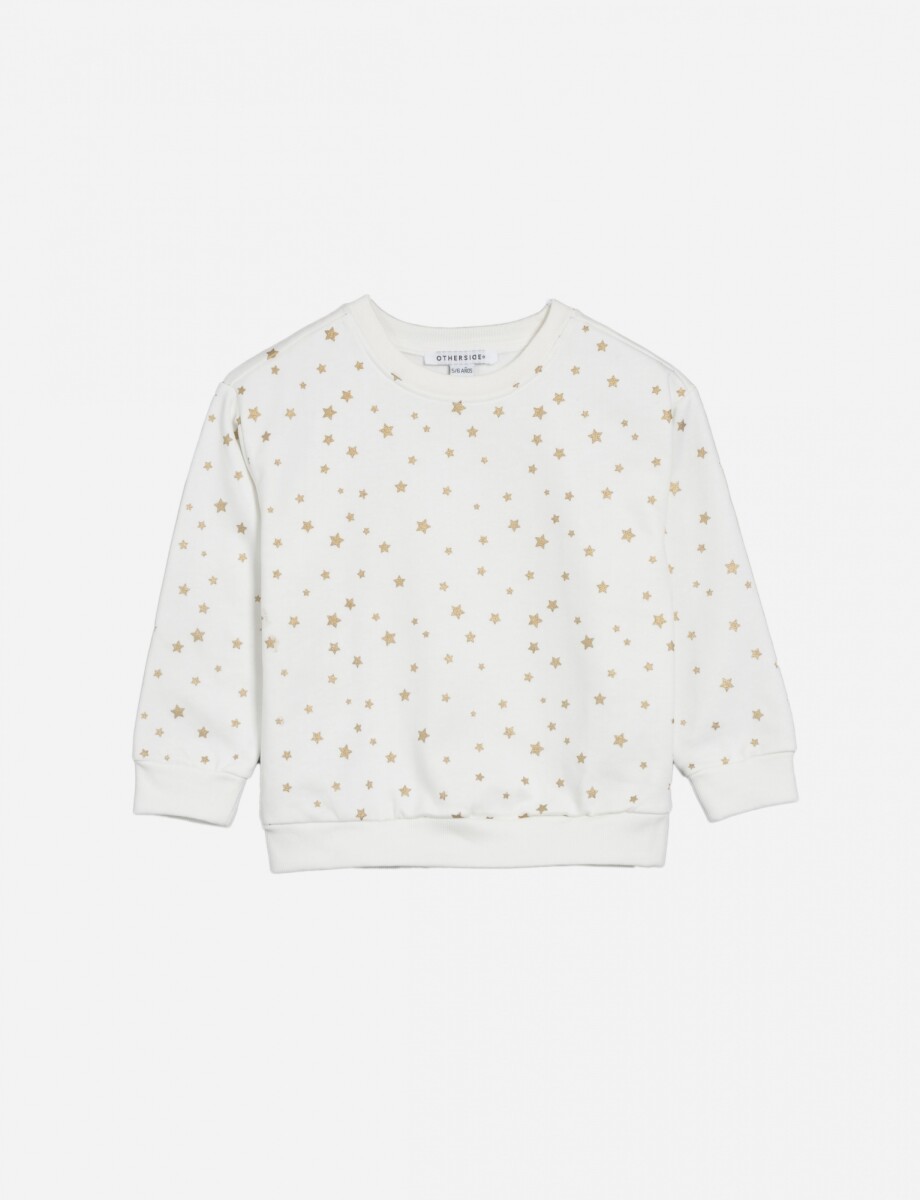 Sweatshirt cuello a la base - Blanco 