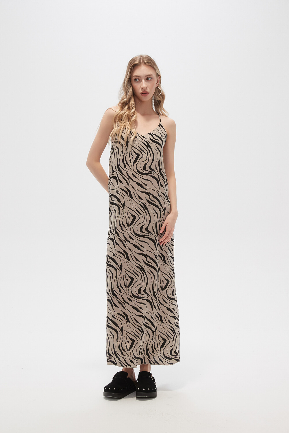 Vestido Grais Estampado 1