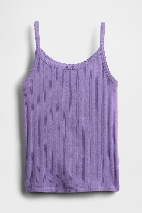 Musculosa Pointelle Niña Purple Loganberry