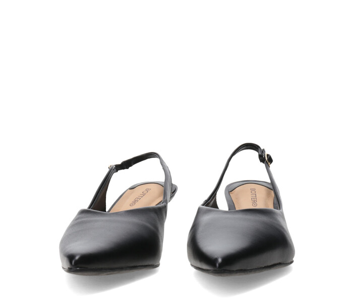 Zapatos de Mujer Bottero En Punta Con Tira Trasera Negro