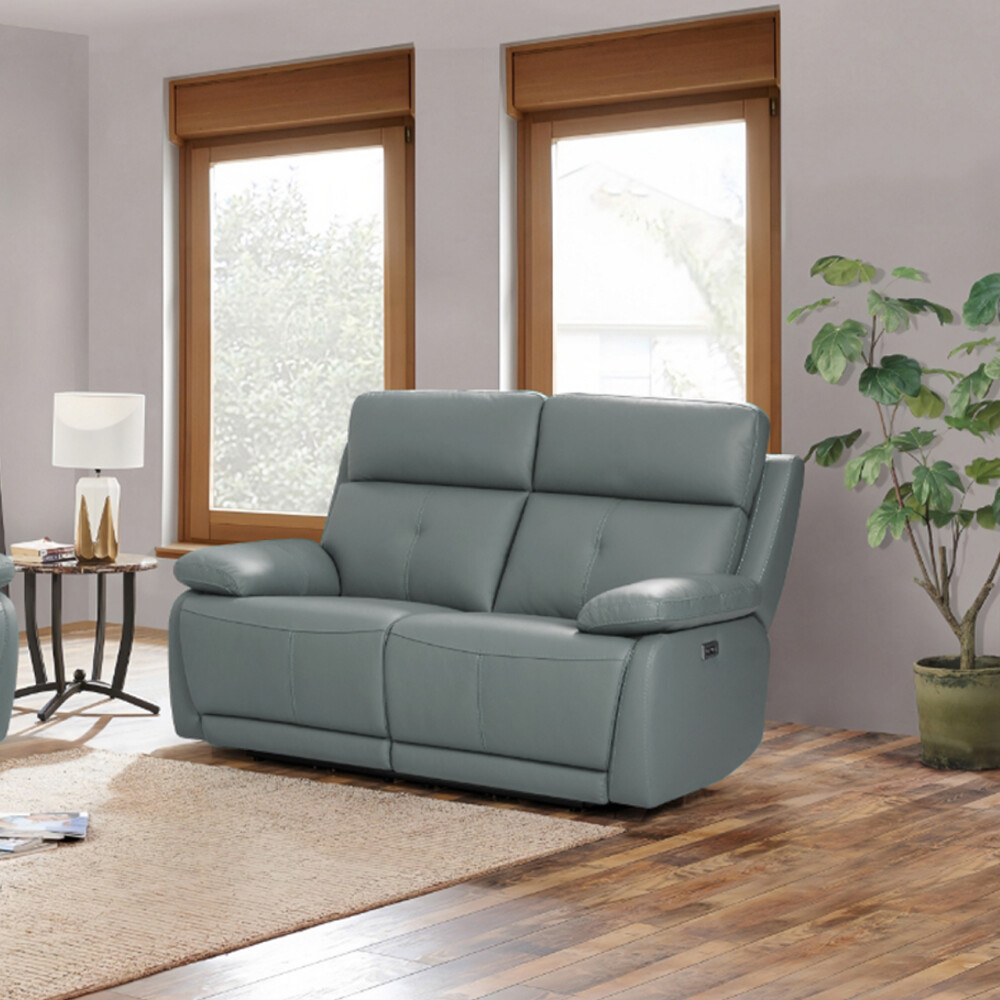 Sofá Sillón 2 cuerpos - Reclinable - Retráctil con sistema eléctrico - Línea en Cuero Genuino Sofá Sillón 2 cuerpos - Reclinable - Retráctil con sistema eléctrico - Línea en Cuero Genuino