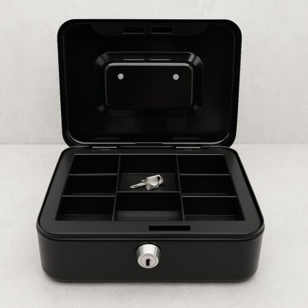 CAJA DE SEGURIDAD METALICA CON LLAVE CAJA DE SEGURIDAD METALICA CON LLAVE