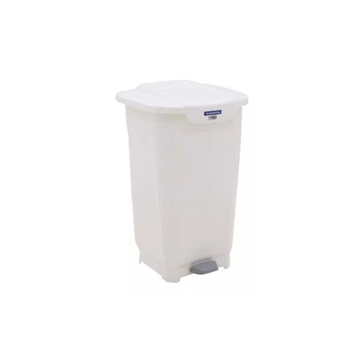 PAPELERA TACHO BASURA 50 LITROS TRAMONTINA T-FORCE BLANCO PAPELERA TACHO BASURA 50 LITROS TRAMONTINA T-FORCE BLANCO