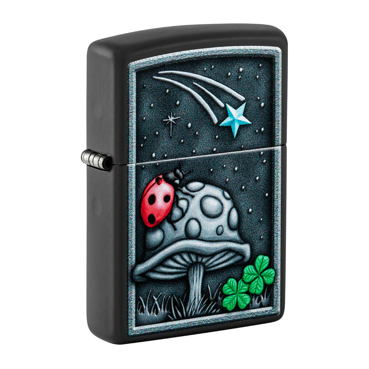 Encendedor Zippo Negro C/diseño 