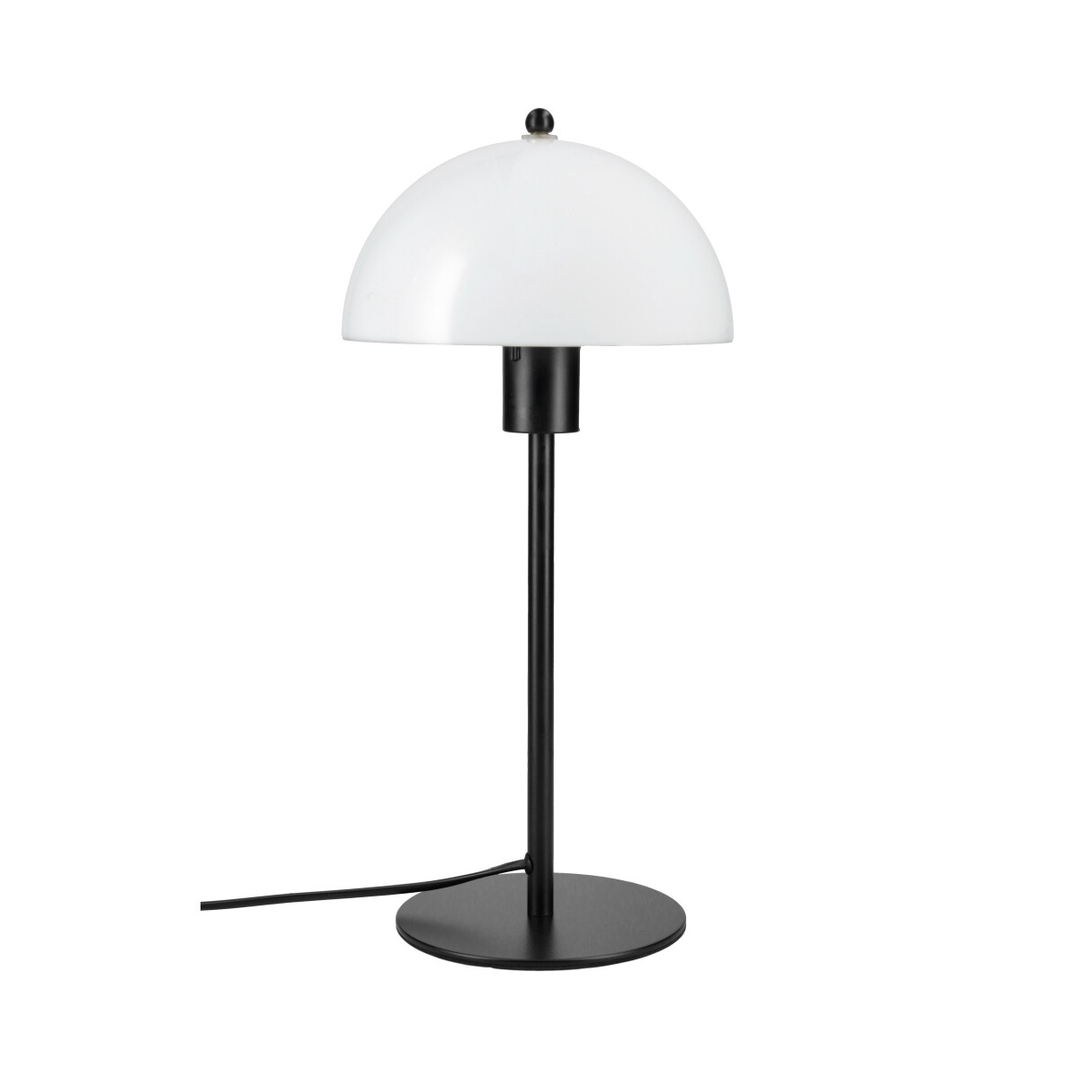 Luminaria De Mesa Mushroom Opal Negra 