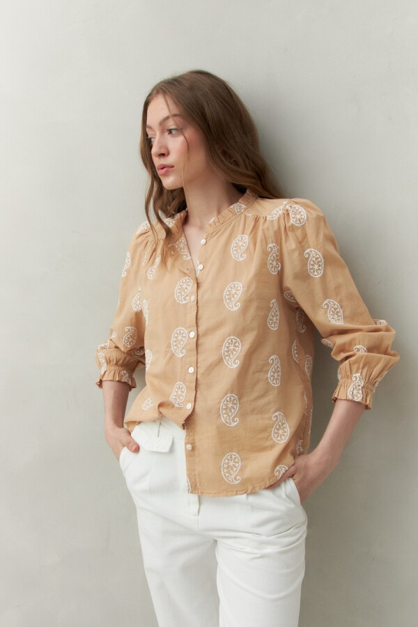 CAMISA ARABESCO Caramelo
