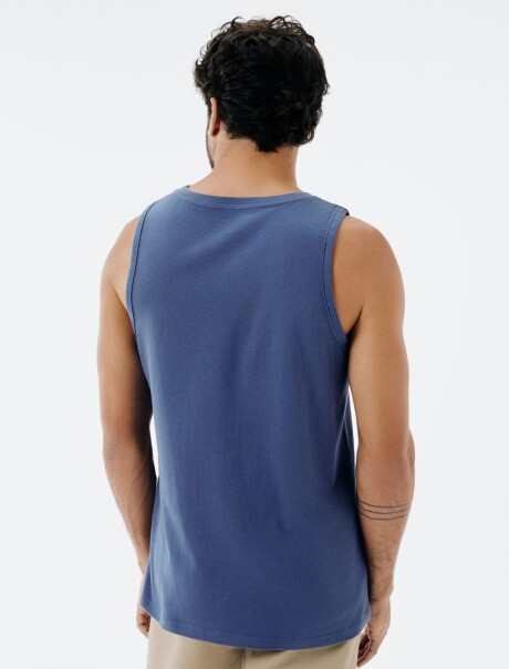 MUSCULOSA BÁSICA WORLD AZUL