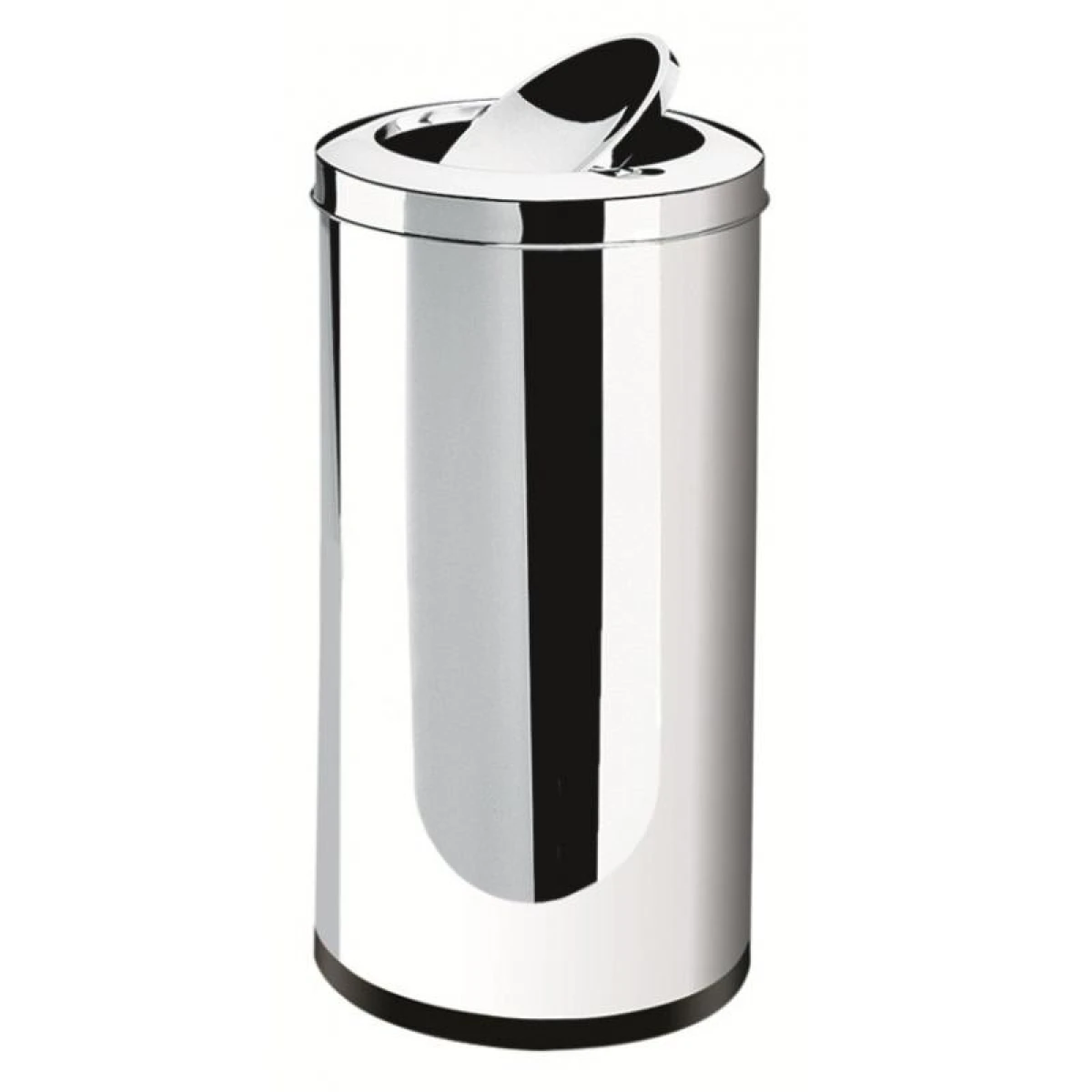 PAPELERA 40.5LTS C/ TAPA BASCULANTE BRINOX 