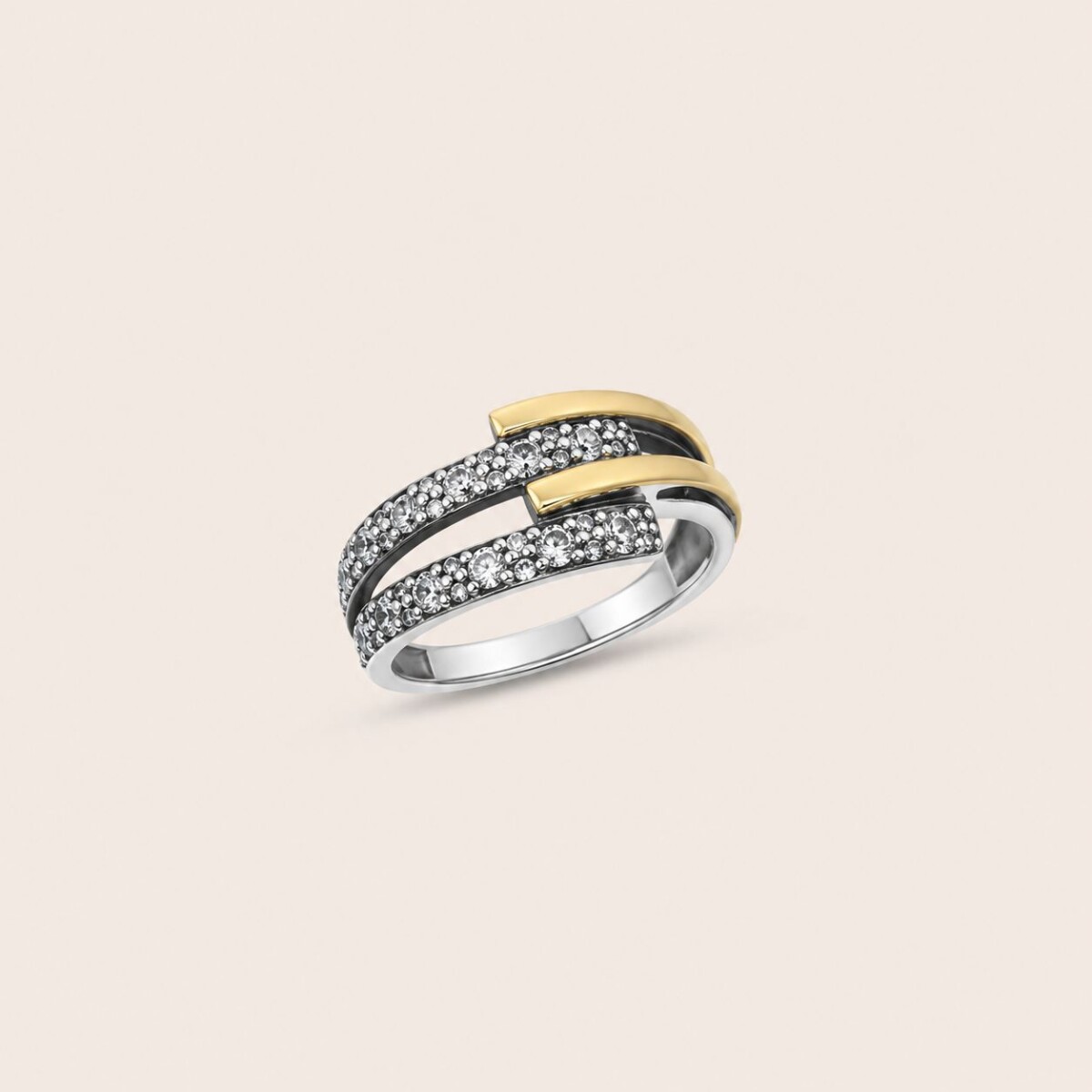 Anillo Zurich - Plata y Oro 