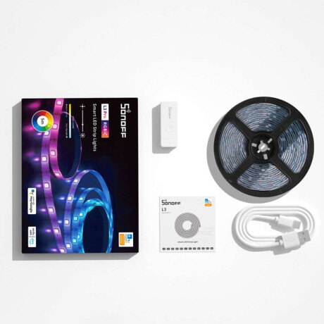 Kit Cinta Tira Led Wifi Sonoff Rgbw 10W 5M Ip65