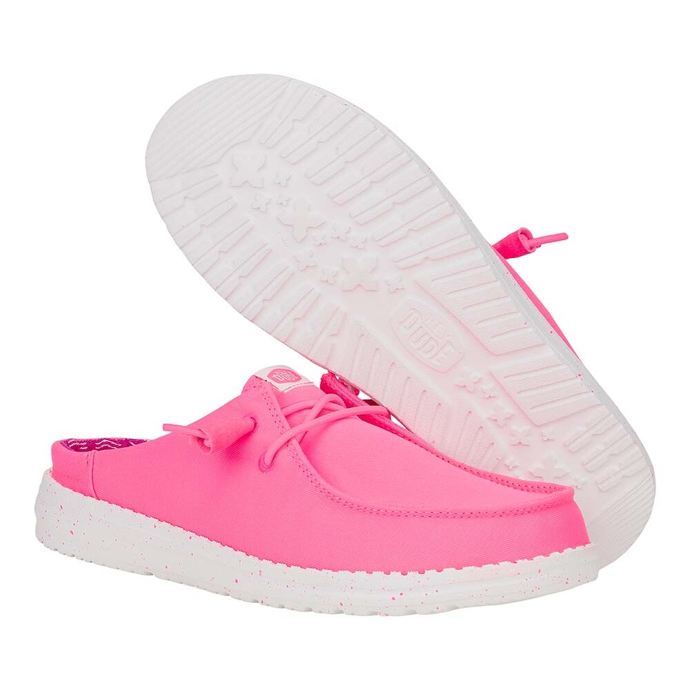 Wendy Slip Stretch Canvas - Mujer Neon Pink