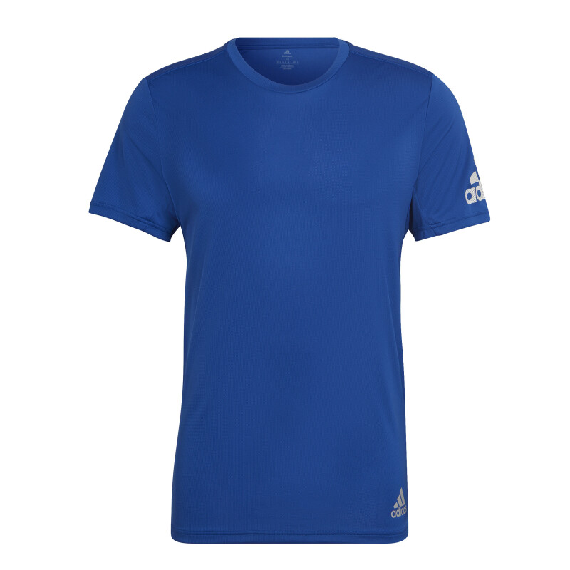 Remera de Hombre Adidas Run It Azul - Blanco