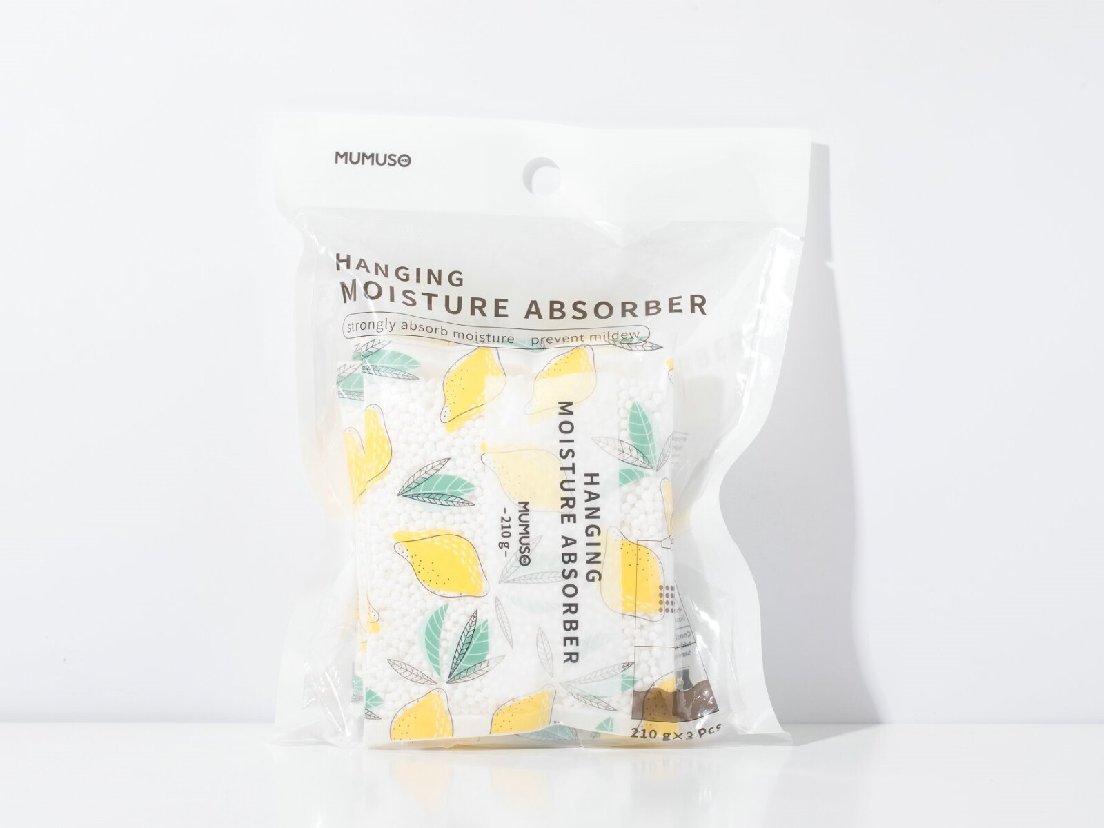 ABSORBENTE DE HUMEDAD COLGANTE (FRUTA / PAQUETE DE 3 / AMARILLO) 