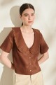 BLUSA BOSQUE Chocolate
