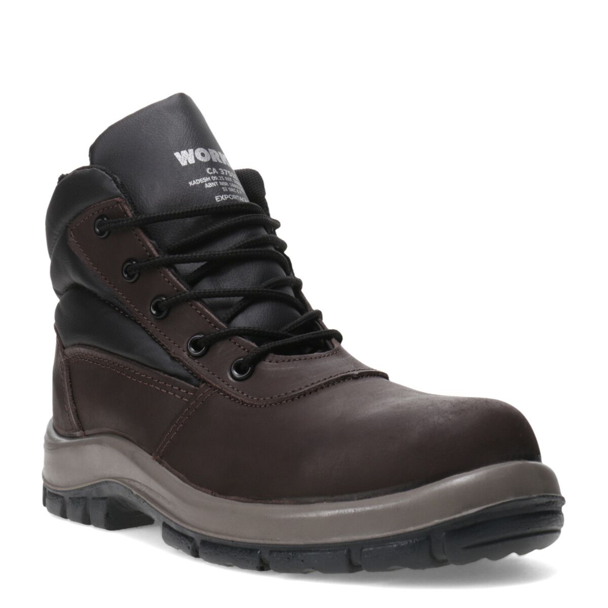 Botas de Hombre Worker De Seguridad Cuero - Marrón 